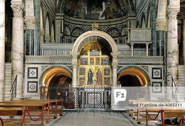 Marmorziborium Der Basilika San Miniato Al Monte Florenz Firenze