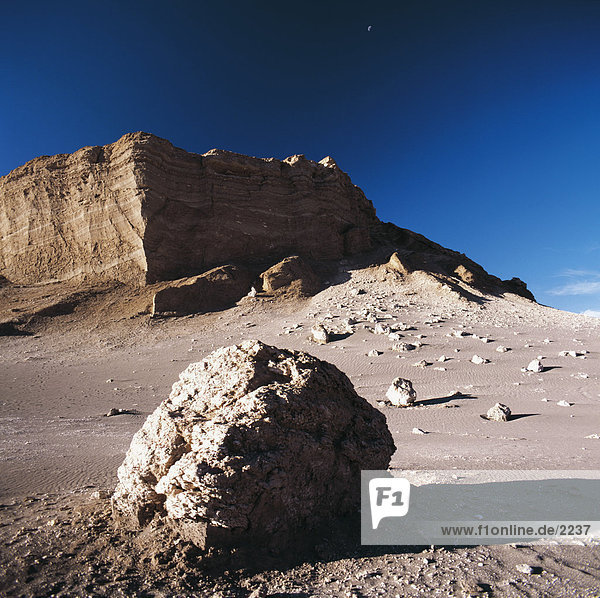 Felsformation  Valle De La Luna  Atacama Wüste  Chile