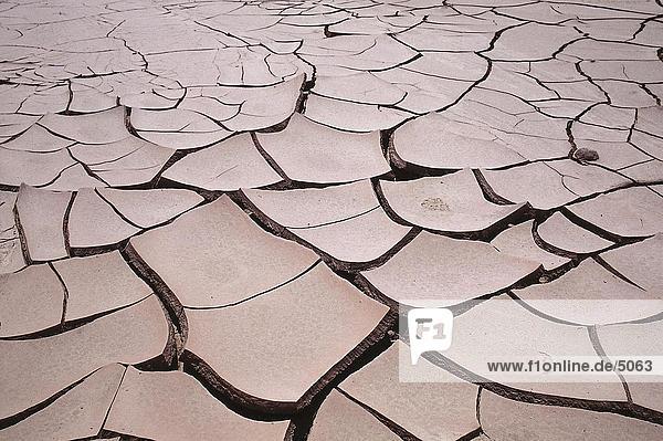 Texturierte gekracht Landschaft  Atacamawüste  Chile