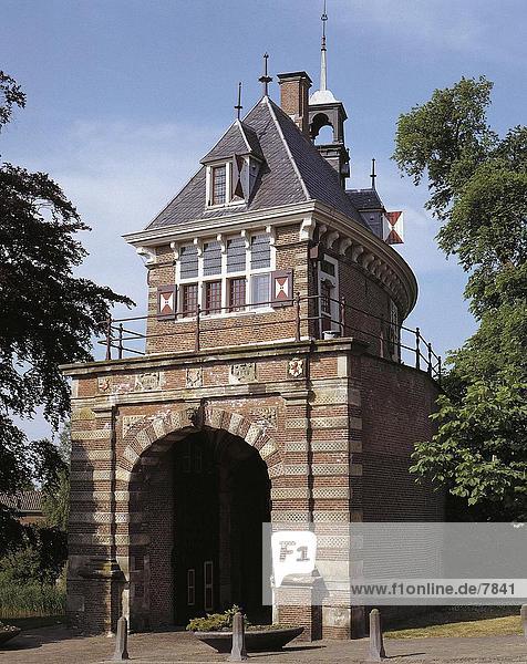 Facade of house  Hoorn  Netherlands