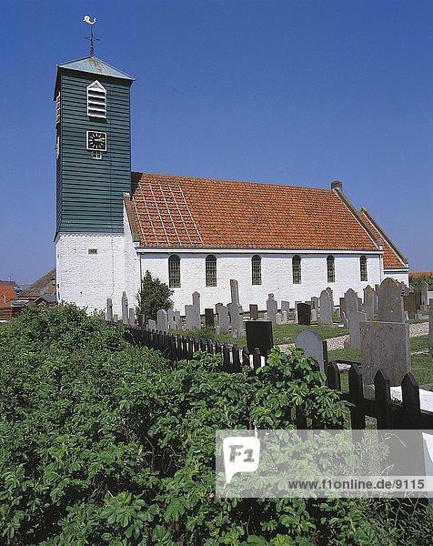 Kirche am Friedhof  Callantsoog  Nord-Holland  Niederlande