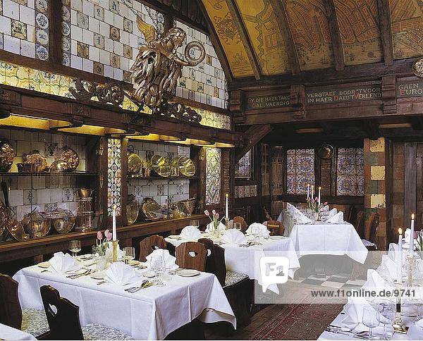 Interiors of a restaurant  D Vijff Vlieghen  Amsterdam  Netherlands