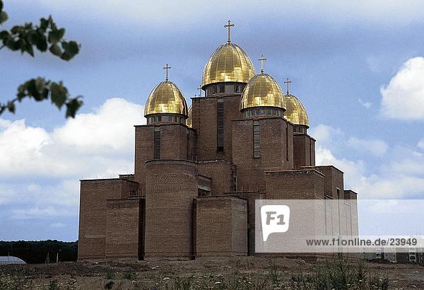 niedrig Kirche Ansicht Flachwinkelansicht russisch orthodox russisch-orthodox Winkel Lemberg Ukraine