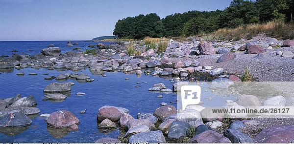 Felsen an der K??ste,  Insel Gotland,  Schweden