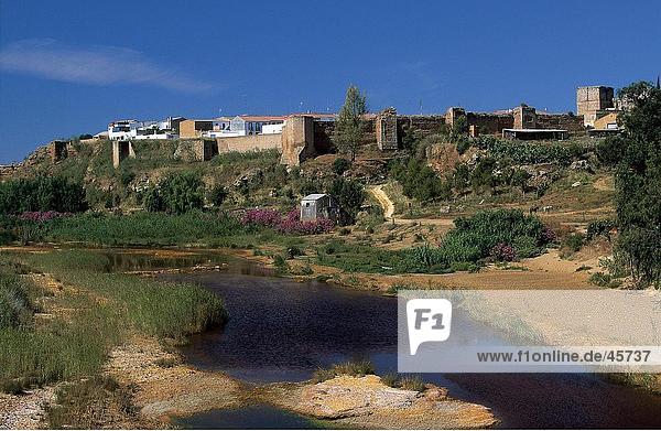 River flowing near village  Rio Tinto River  Andalusia  Spain