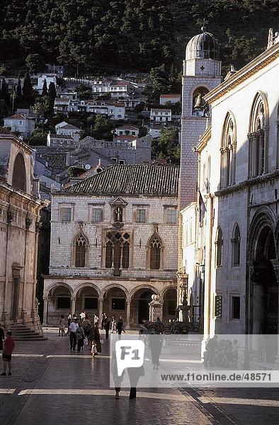 Touristen-Palast  Sponza Palace  Dubrovnik  Süddalmatien  Kroatien