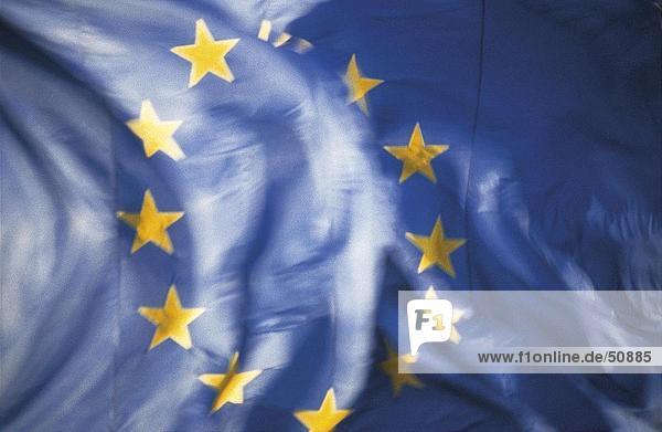 Close-up of European Union flag