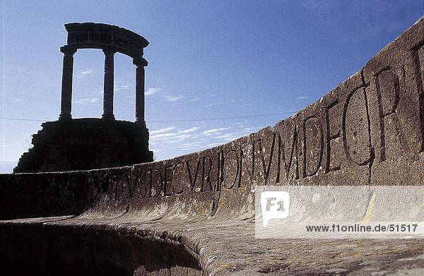 Ruins of amphitheater  Pompeii  Naples  Campania  Italy