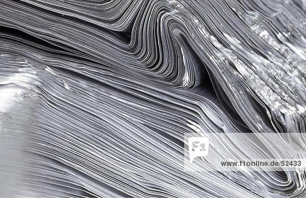 Nahaufnahme-Bündel von Aluminiumblechen