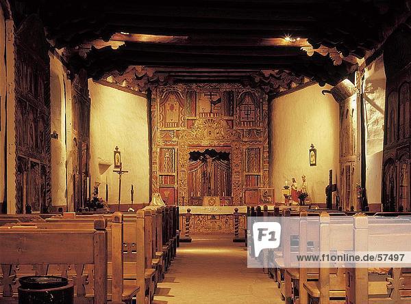 Innere der Kirche Santa Fe Santa Fe New Mexico USA