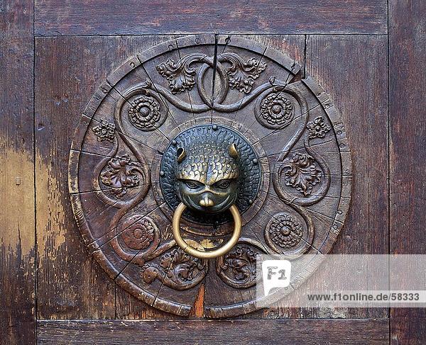 Close-up of doorknocker