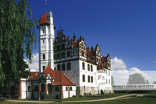 Fassade des Schlosses  Mecklenburg-Vorpommern  Deutschland  Europa