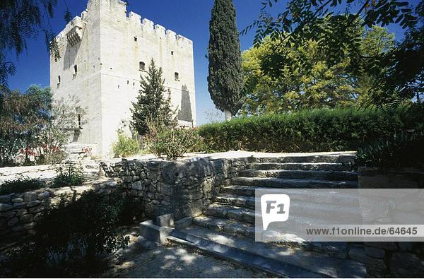 Bäume vor Kolossi Burg  Kolossi  Zypern