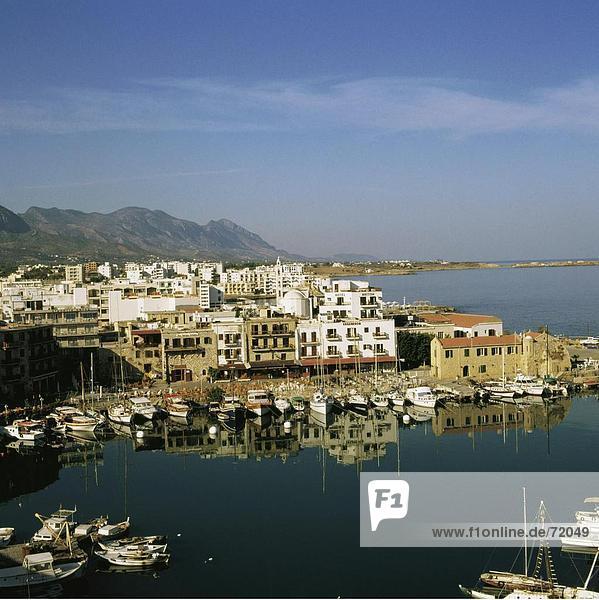 10213349  harbour  port  Kyrenia  Girne  Nordzypern  Meer  Norden  Panorama  Segelboote  Zypern