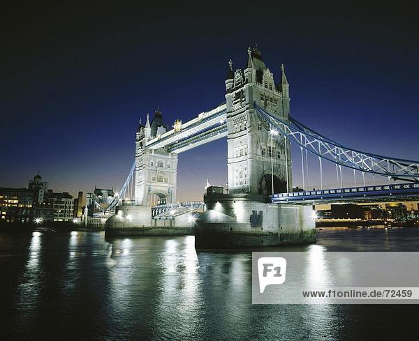 illuminated  10295167  England  Great Britain  Europe  London  at night  mood  Tower bridge