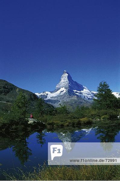 10428006  Grindjisee  Landschaft  Matterhorn  Sehenswürdigkeit  Berg  Schweiz  Europa  Bergsee  Meer  Spiegelung  Wallis