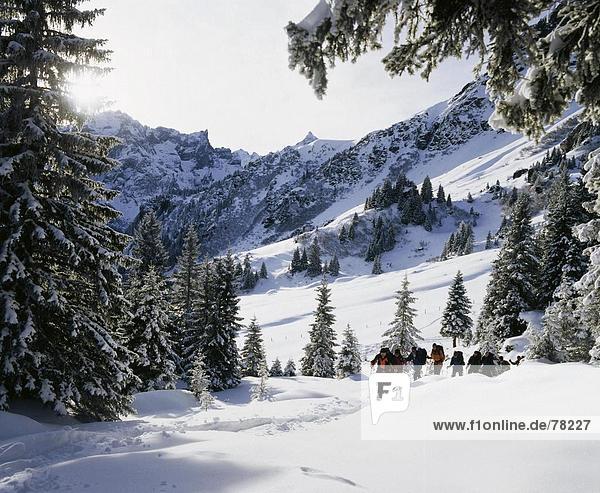 10651267 alpine Alps mountains Bernese Oberland spare time group canton Bern Rosenlaui snow snow shoes snow shoe ru