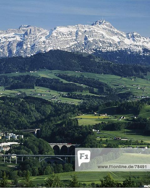 10652123  Alpstein  Appenzell  Berge  Brücken  Landschaft  Ostschweiz  Santis  Schweiz  Europa  Sitter  St. Gallen