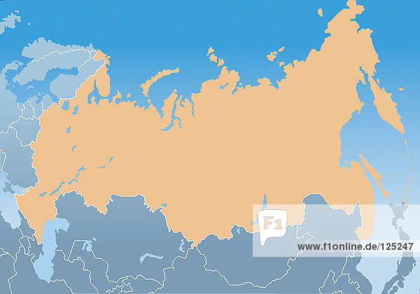 Karte von Russland