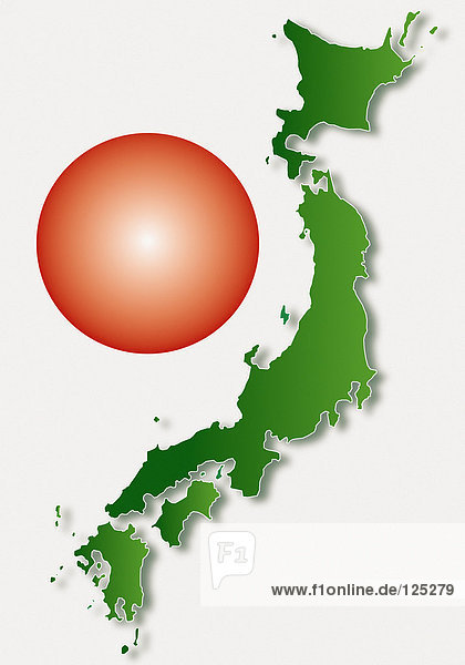 Karte von Japan