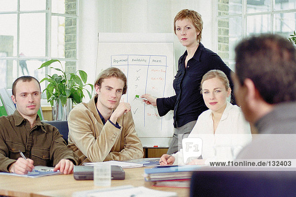 Businesspeople in office