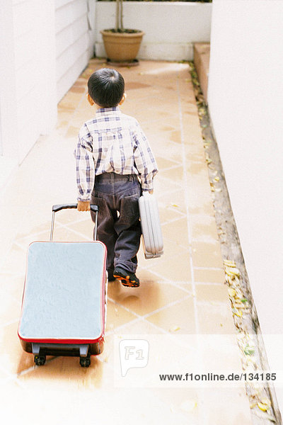 Boy with luggage