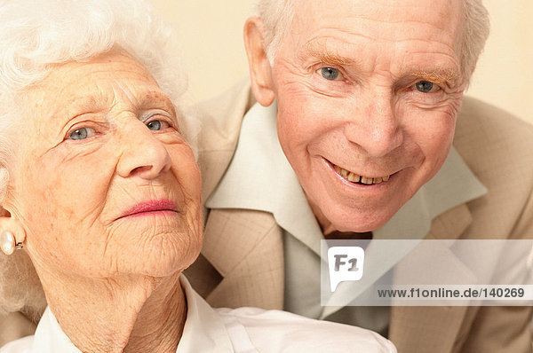 Elderly man and woman together