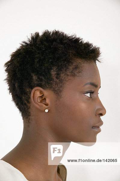 Profile of african american woman
