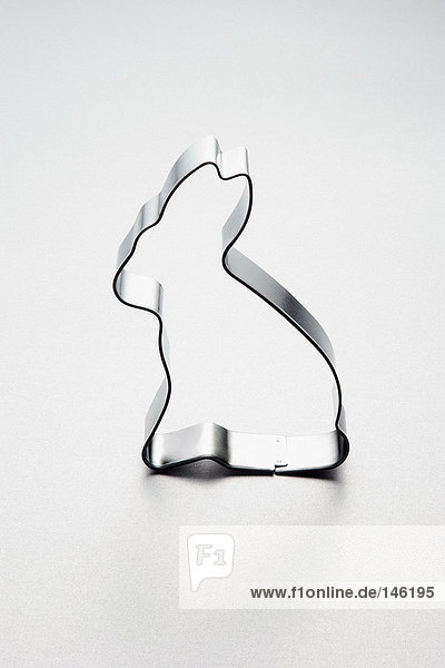 Rabbit shaped cookie cutter