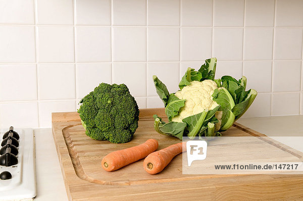 Vegetables on a cutting board