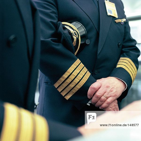 Mitte Schnittansicht zwei Piloten in Uniform  Deutschland