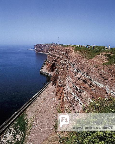 Cliffs at the coast  Helgoland Island  Germany