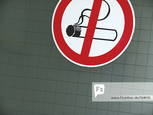 Keine Rauchen Zeichen Board Nahaufnahme