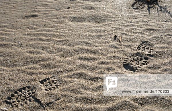 Fußspuren im Sand