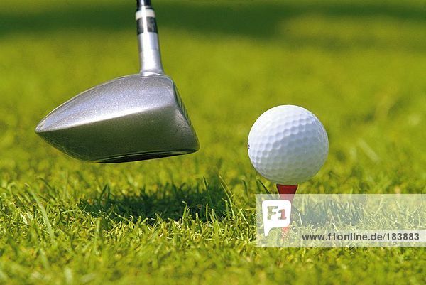 Close-up Golftee Tee Ball Spielzeug Golfsport Golf Verein schlagen