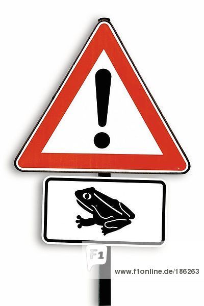 Toad-migration sign