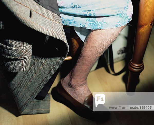 Leg of an elderly woman