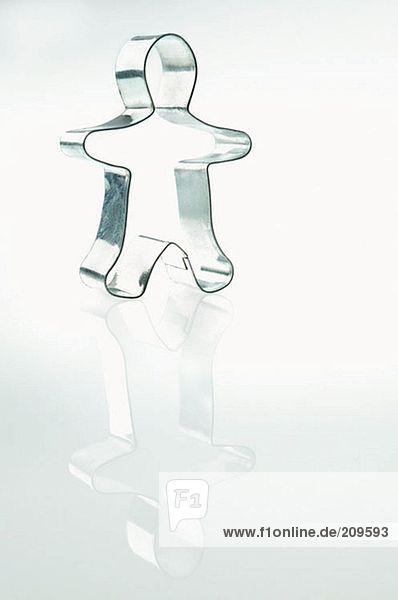 Gingerbread man shaped cookie cutter