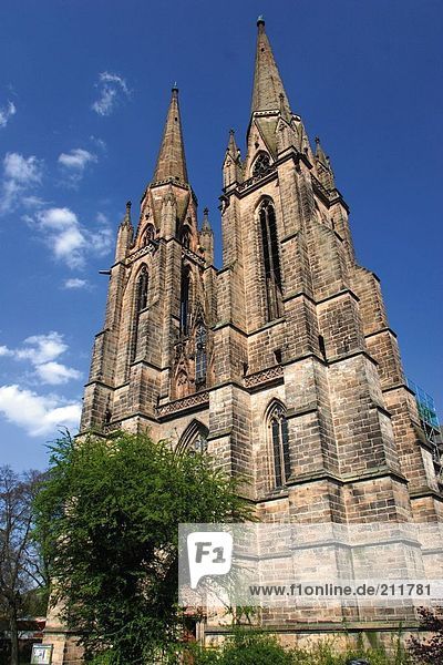 Untersicht of St Elizabeths Kirche  Marburg  Hessen  Deutschland