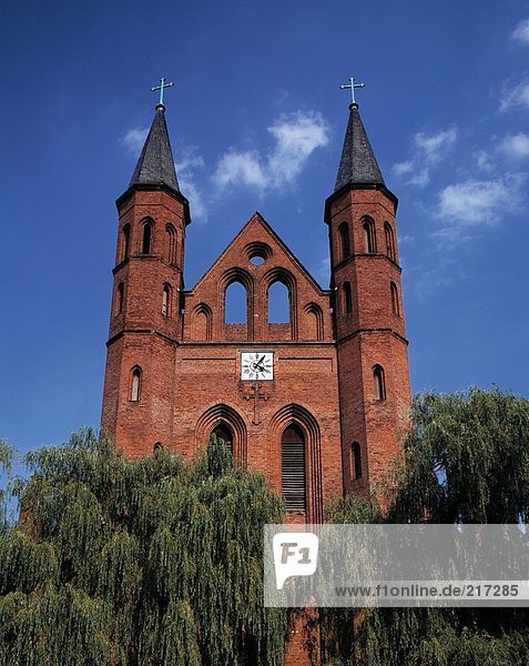 Low angle view of cathedral Brandenburg Germany