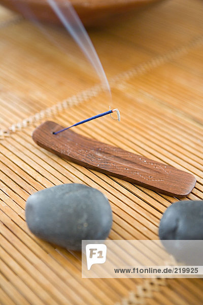 Incense by stones