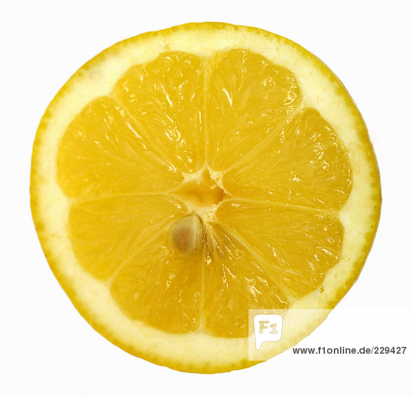 Ein Zitronenscheibe