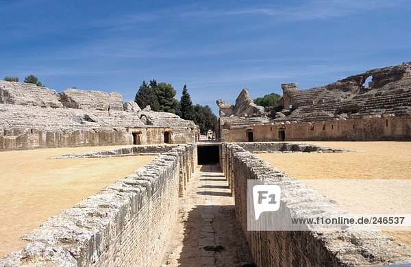 Ruinen von Amphitheater  Sevilla  Andalusien  Spanien
