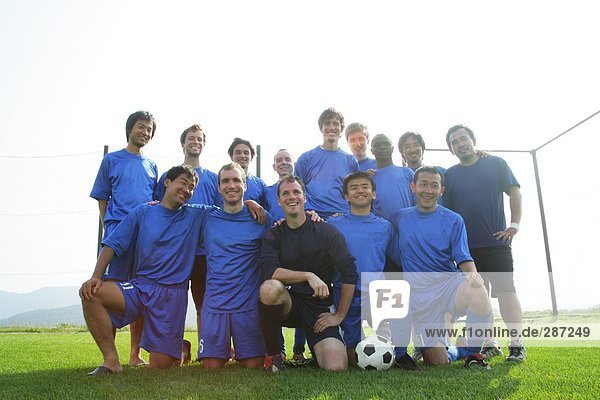 Soccer team group