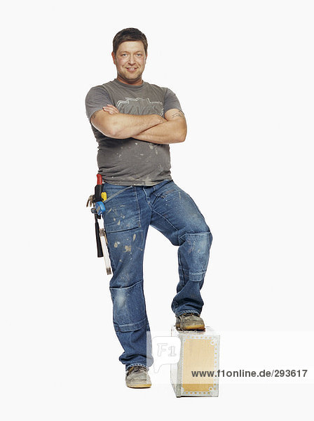 Portrait of a male carpenter.