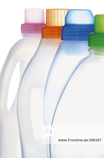 Leere Reinigungsmittelflaschen