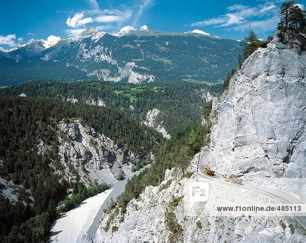 10067113  rock Gulch  RabiUSA  Amerika  Nordamerika  Rhein Gulch  Alpen  Berge  Graubünden  Graubünden  Postkutschen  valley