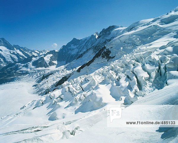 Berg Winter Eis Alpen Vernichtung Berner Oberland Kanton Bern
