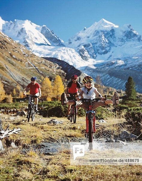 10653404  alpine  Alps  excursion  brook  mountains  Bernina  Engadine  bicycle  bike  family  spare time  autumn  canton Grau