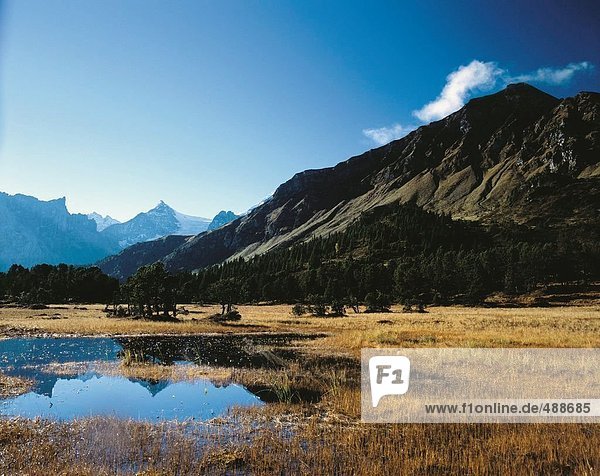 Landschaftlich schön landschaftlich reizvoll Berg Alpen Moor